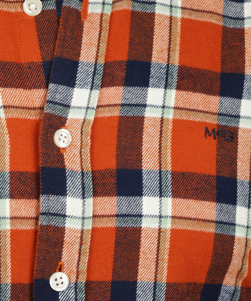 Overhemd Flannel Grote Ruit | Winter Orange