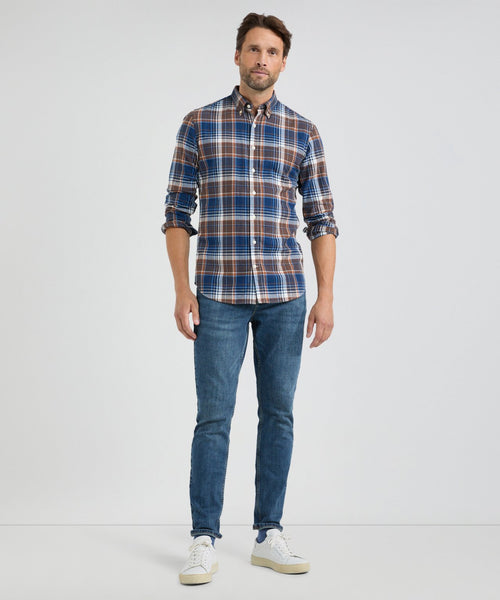 Overhemd Flannel Multi Ruit | Chesnut