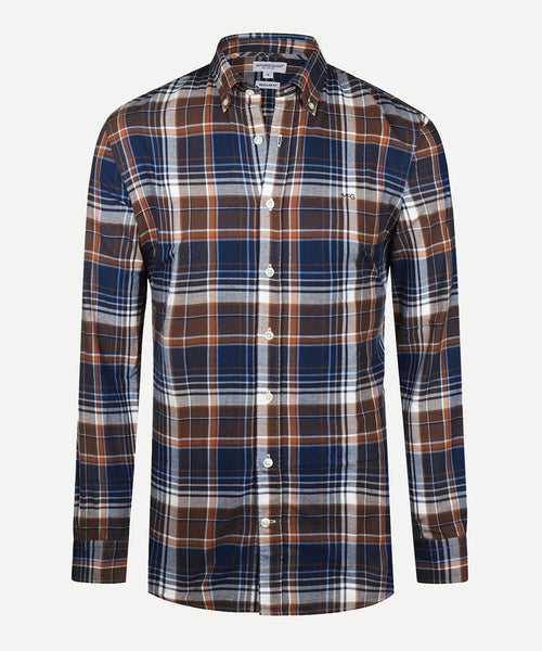 Overhemd Flannel Multi Ruit | Chesnut