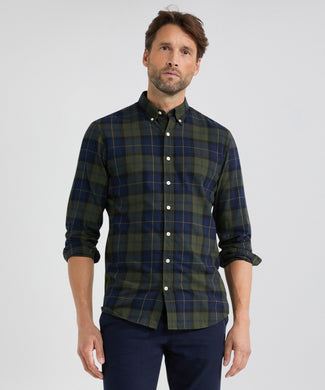 Shirt Large Check | Pine Green