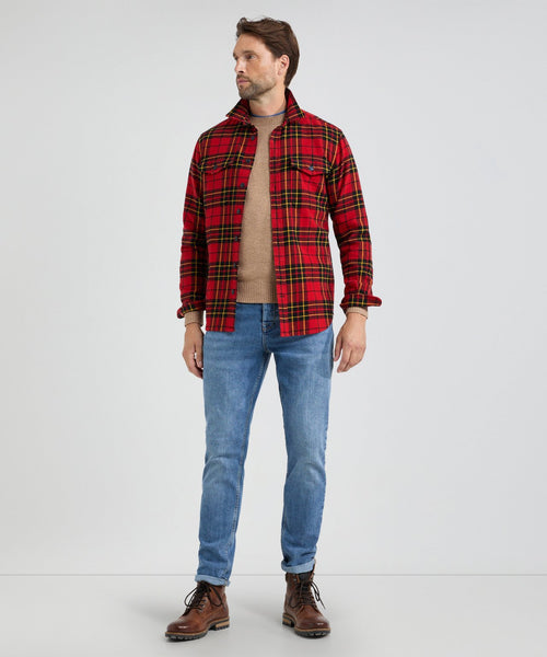 Overshirt Herritage Ruit | Red