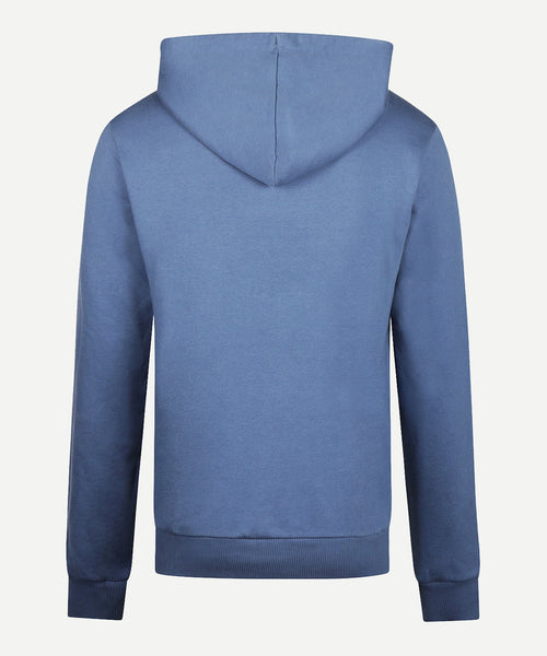 Hoodie met Print | Faded Blue