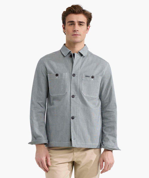 Overshirt Jack Gestreept | Navy