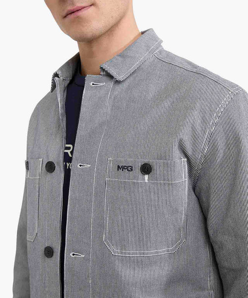 Overshirt Jack Gestreept | Navy