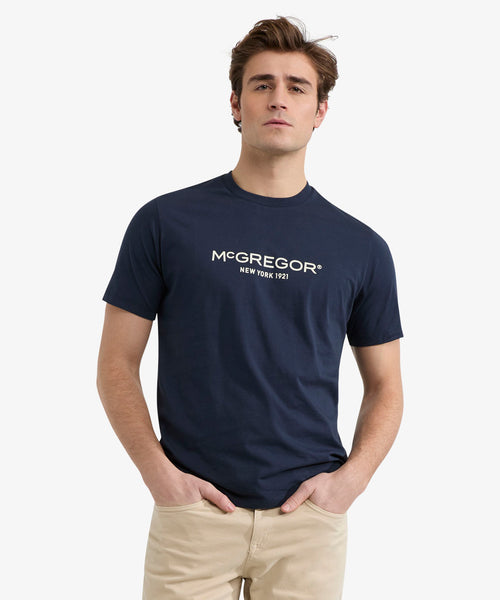 T-Shirt Essential met Logo | Navy