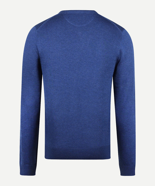 Trui V-hals Cotton | Royal Blue