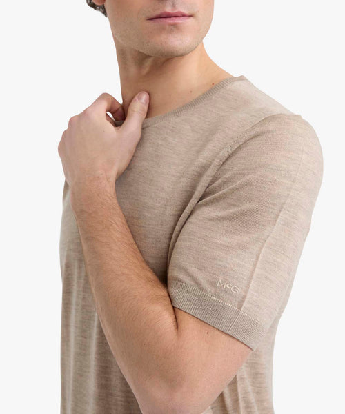 T-Shirt Luxe Merino | Sand