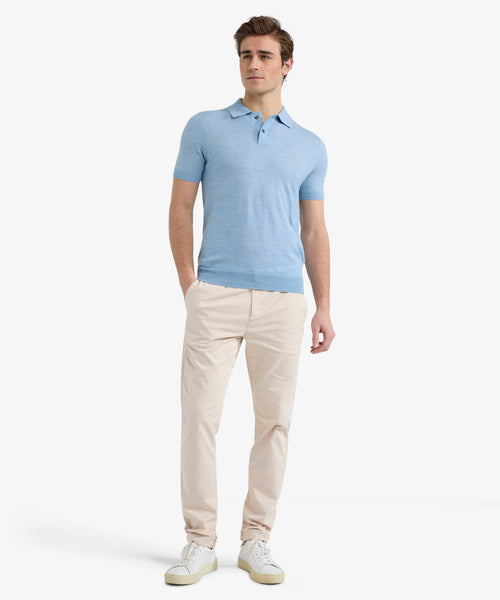 Polo Luxe Merino | Light Blue