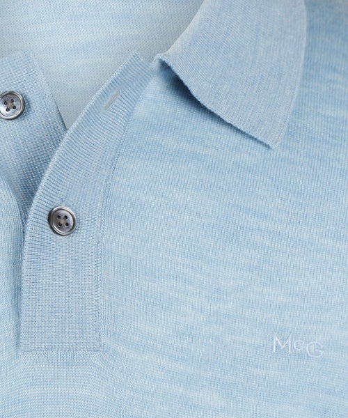 Polo Luxe Merino | Light Blue