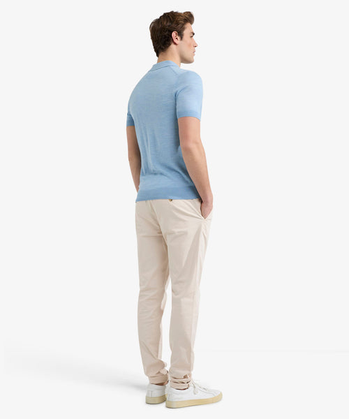 Polo Luxe Merino | Light Blue