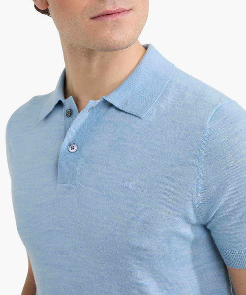 Polo Luxe Merino | Light Blue