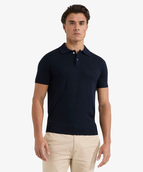 Polo Luxe Merino | Navy