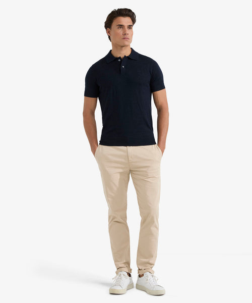 Polo Luxe Merino | Navy