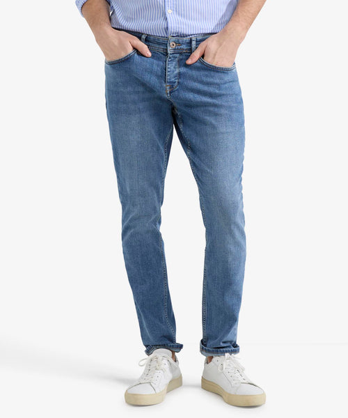 Jeans Slim Fit Blauw | Medium Blue Denim