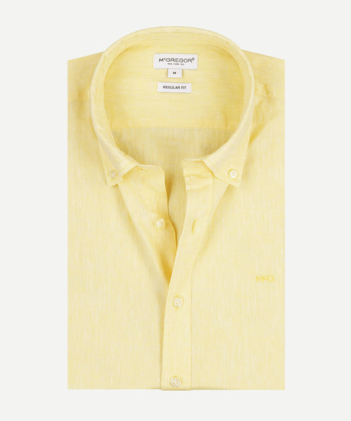 Overhemd Linnen Katoen | Lemon Yellow