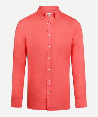 Overhemd Summer Poplin | Coral Red