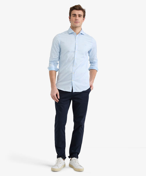 Overhemd Slim Fit Luxe Twill | Light Blue