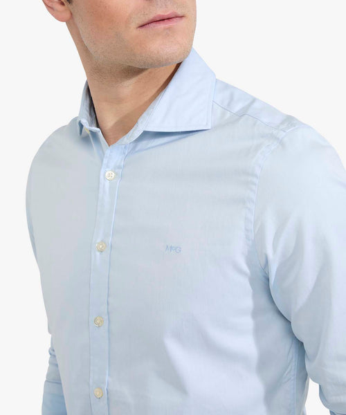 Overhemd Slim Fit Luxe Twill | Light Blue