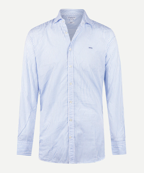 Overhemd Slim Fit Grote Streep | Medium Blue