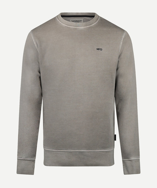 Sweater Garment Dyed | Medium Grey