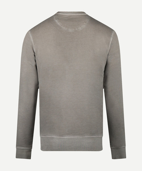 Sweater Garment Dyed | Medium Grey