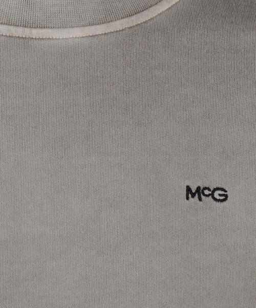 Sweater Garment Dyed | Medium Grey