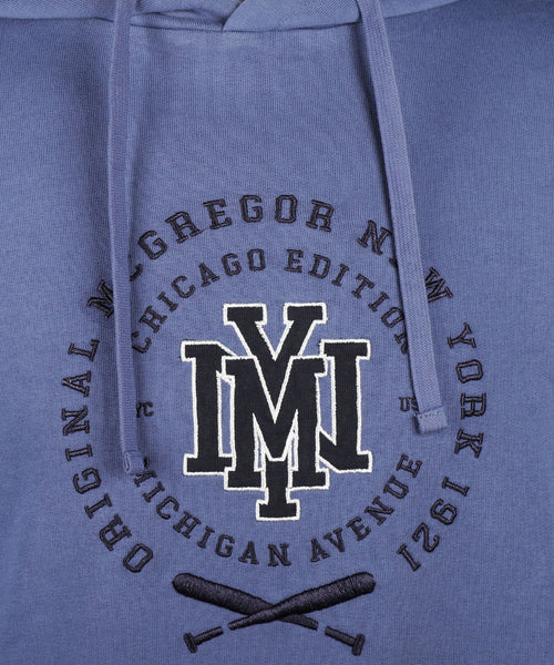 Hoodie met NY Graphic | Vintage Blue