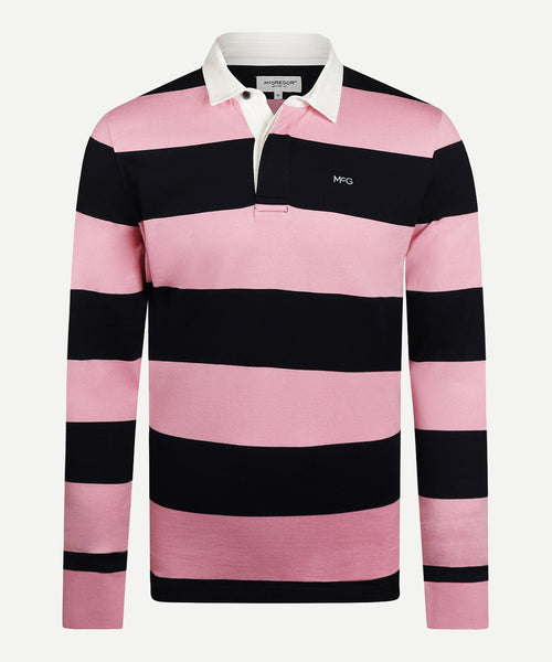 Rugby Jersey Big Stripes | Light Pink