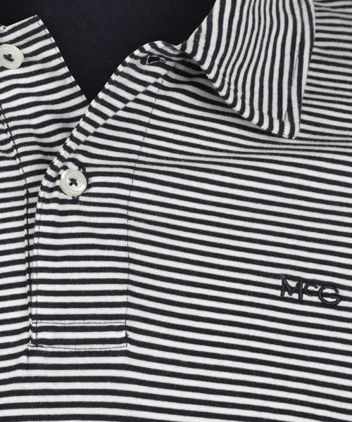 Polo Jersey Gestreept | Navy