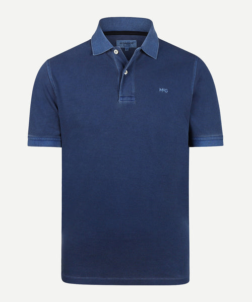 Polo Piqué Garment Dyed | Medium Blue