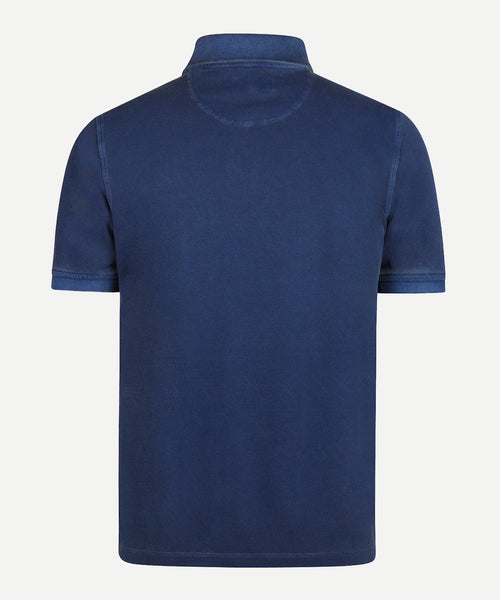 Polo Piqué Garment Dyed | Medium Blue