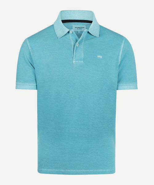 Polo Piqué Garment Dyed | Aqua