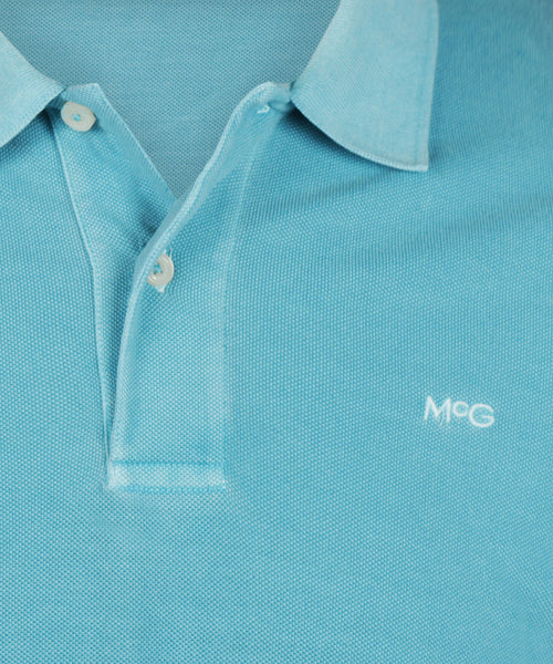 Polo Piqué Garment Dyed | Aqua