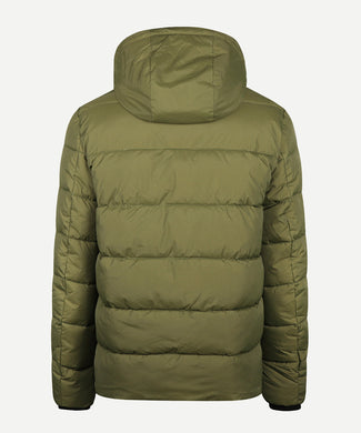 Hooded Bomber Jacket | Moss Green