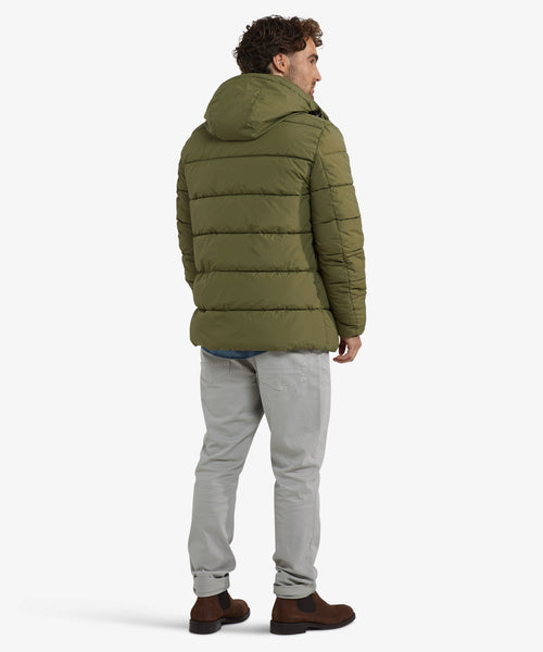 Hooded Bomber Jas | Moss Green