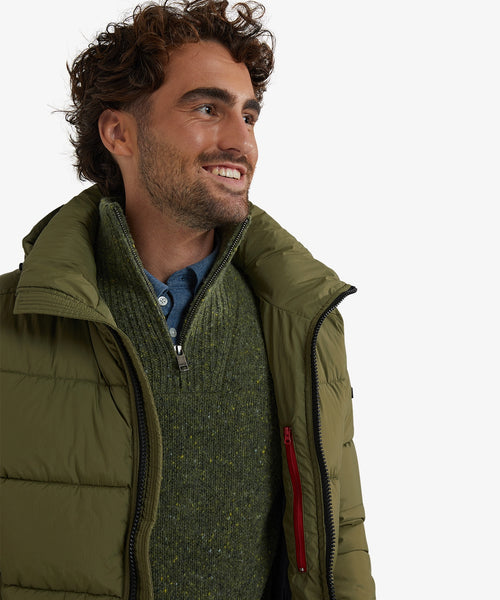 Hooded Bomber Jas | Moss Green