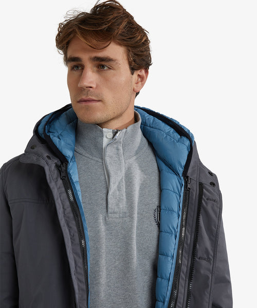2-in-1 Parka Jas | Dark Grey