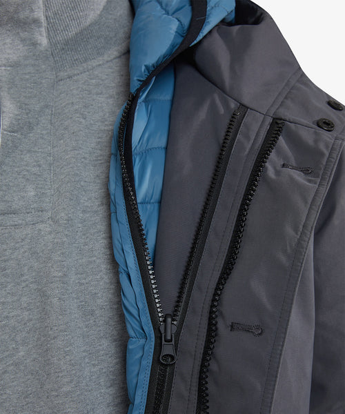 2-in-1 Parka Jas | Dark Grey
