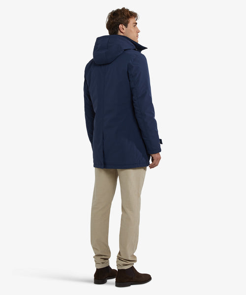 Hooded Raincoat | Navy