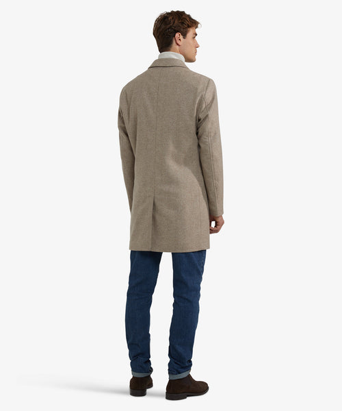 Overjas Twill Wol | Camel