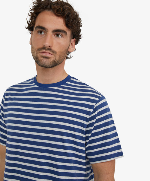 Striped T-shirt | Worker Blue