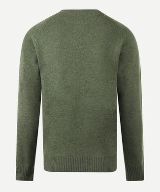 Lambswool Round Neck Sweater | Winter Sage