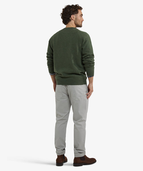 Trui Lamswol Rondehals | Winter Sage