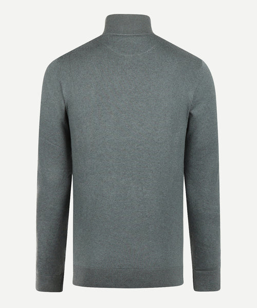 Half-Zip Sweater Cotton Merino Wool | Winter Sage