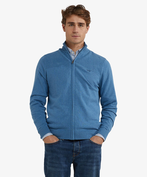 Ritsvest Katoen Merinowol | Worker Blue