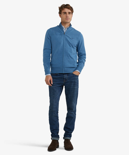 Ritsvest Katoen Merinowol | Worker Blue