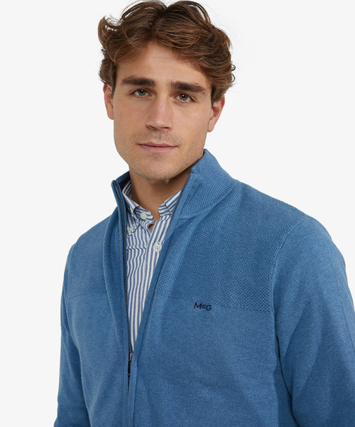 Ritsvest Katoen Merinowol | Worker Blue