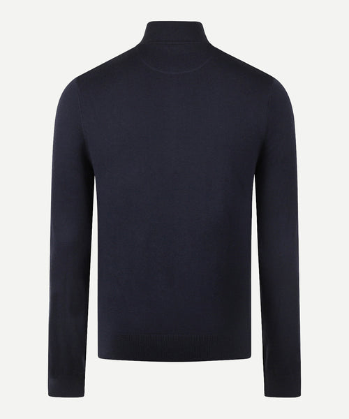 Ritsvest Katoen Merinowol | Navy