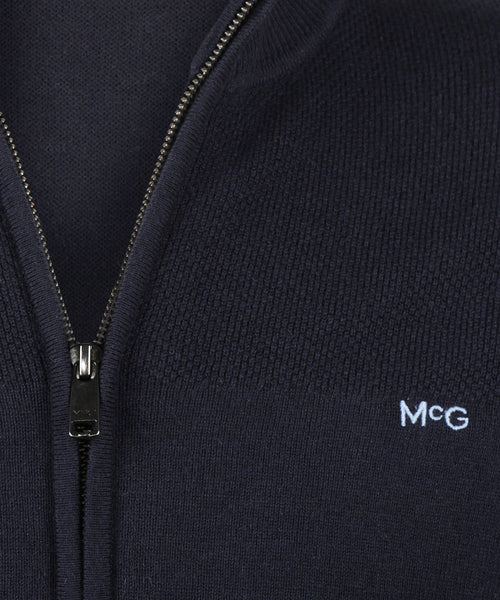 Ritsvest Katoen Merinowol | Navy