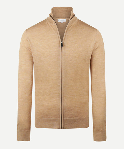 Ritsvest Luxe Merinowol | Camel